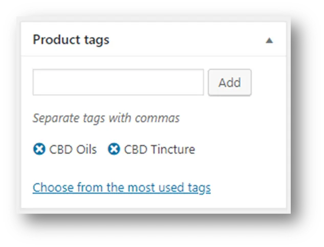 WooCommerce Product Tags